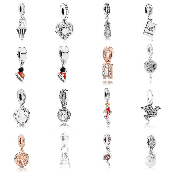 NOVITÀ 2021 100% 925 Sterling Silveand797507CZ Poppins Umbrella Hanging Charm e luxuryDIY Women Original Bracciale Fashion Jew elry Gift