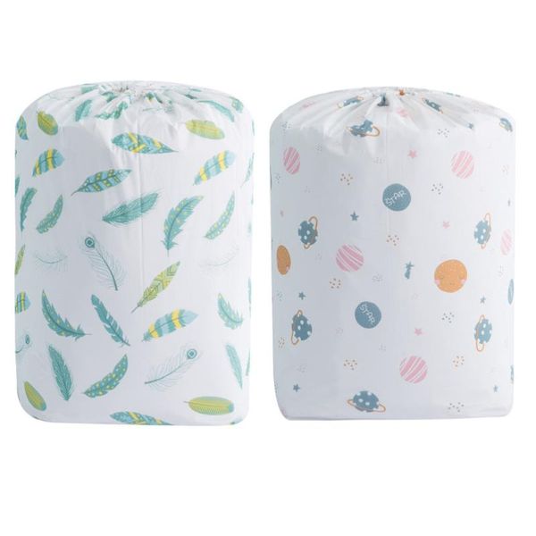 

storage bags 2 pcs clothes organizing bag printing quilt packing container drawstring pouch