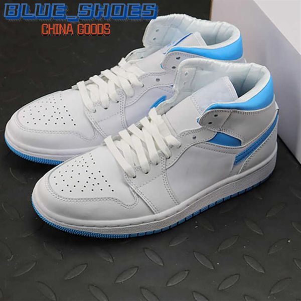 

shoes2021 jumpman 1 women's basketball shoes men's unc blue-white outdoor sports sneaker with boxa31