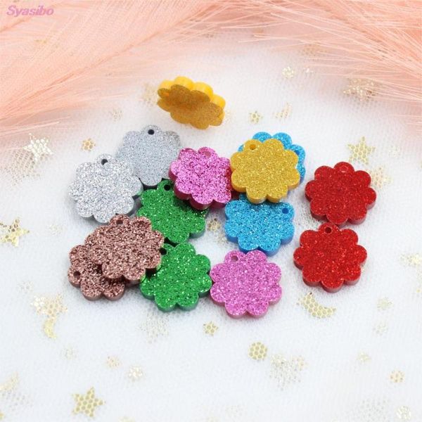 

12mm/14mm/ 16mm/20mm/25mm scallop circle accessories for earring pink glitter earrings round laser cut-ac1317 party decoration