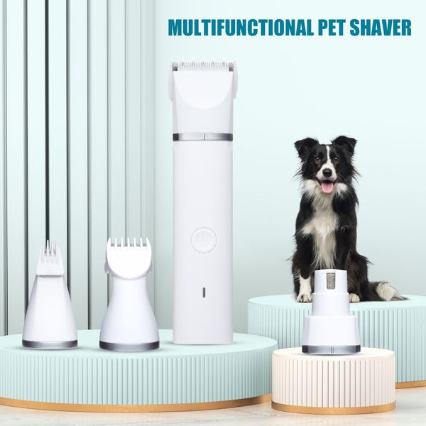 

4 in 1 pet hair clipper hair cutting machine trimmer machine shaving electric shaver safety razor for dogs cats hair cutterperfections