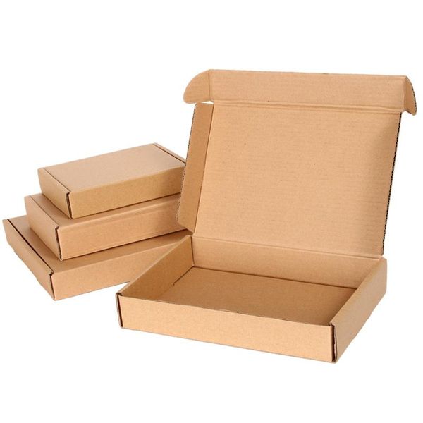 

packing boxes 50pcs 20x14x4cm cute square kraft packaging box mailer wedding party favor supplies handmade