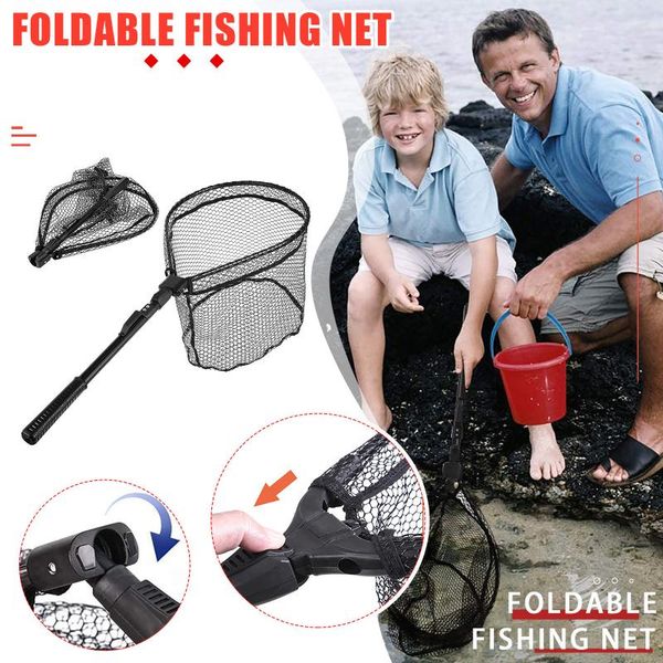 

fishing accessories net set foldable rod handle durable nylon
