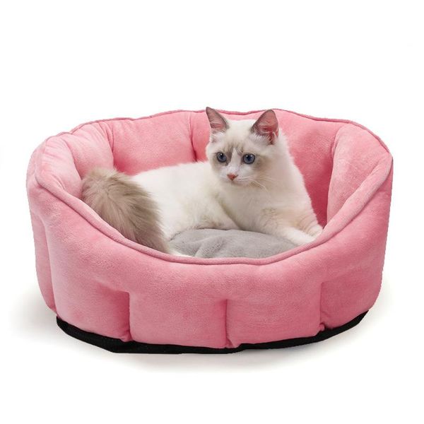 

cat beds & furniture bed warm round winter plush pet mattress bottom antiskid washable comfortable breathable house