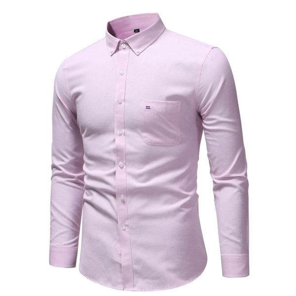

men's casual shirts first-hand source of oxford textile long-sleeved business plus size for men, White;black