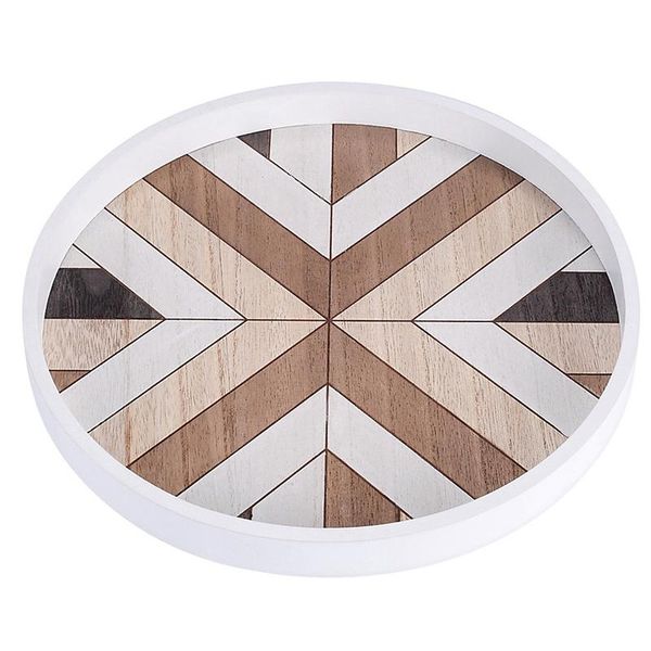 

kitchen storage & organization nordic dessert plate,wooden serving tray,coffee cake plates,hexagonal round desserts food organizer platter