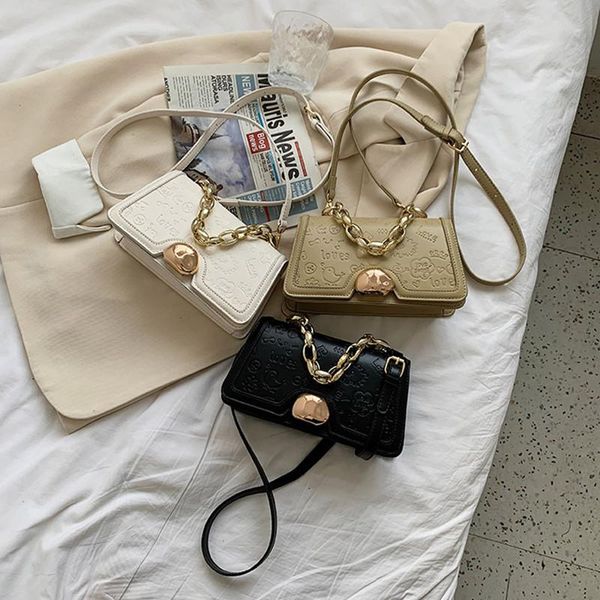 

designer products chain bag 2021 square shoulder texture messenger bags