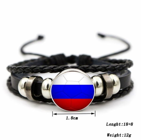 

world cup football bracelet time gem bangle, Black