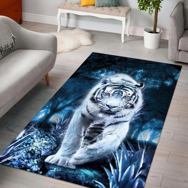 

carpets white tiger area rug 3d printed non-slip mat dining room living soft bedroom carpet 03