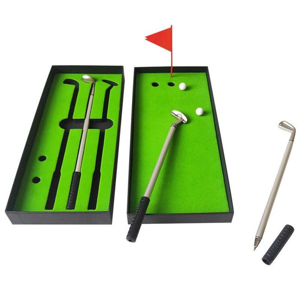 

complete set of clubs golf club pen with mini deskputting green office desk decoration unique novelty funny gifts for adults men dad
