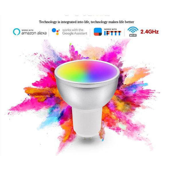 

bulbs 1/3/5pcs gu10 bluetooth rgb led bulb lamp with ir remote control light indoor home decor smart lighting