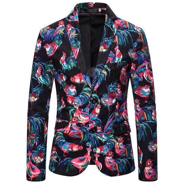 

style color animal pattern men suit 3d digital printing xz15 men's suits & blazers, White;black