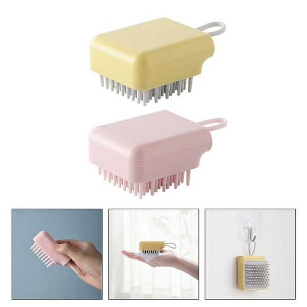 

hair brushes 2pcs head brush shampoo bathing scrubber, Silver