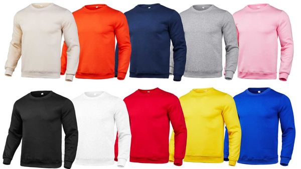 

men's hoodies & sweatshirts 2021 trend sportswear casual o-neck long sleeve hoodie sweatshirt brand track and field suit, Black