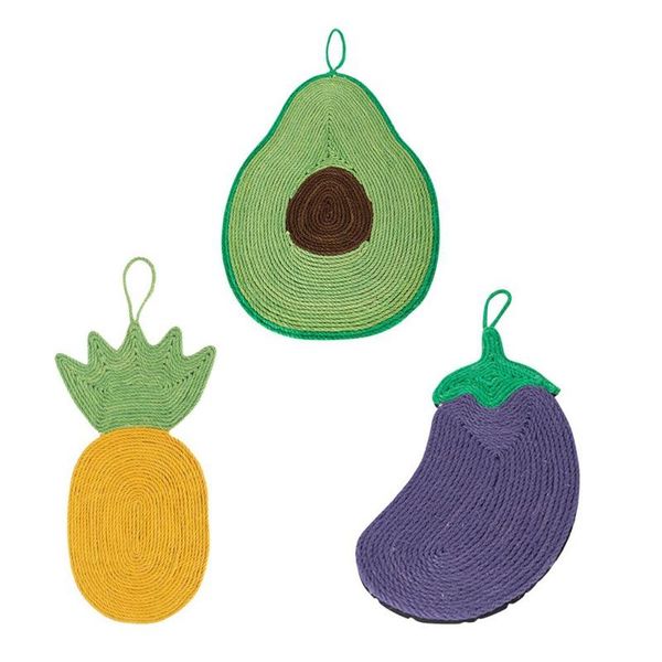 

cat toys natural scratching mat for indoor cats floor wall mounted use space-saving durable sisal board scratcher recyclable products