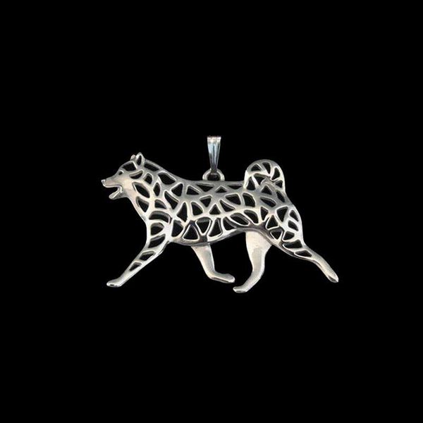 

pendants 2021 metal animal shiba inu dog, Black