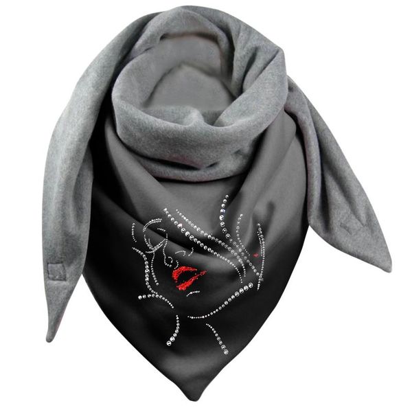

scarves designer knitted spring winter women scarf plaid warm diamond series printing shawls neck bandana pashmina lady wrap 2, Blue;gray