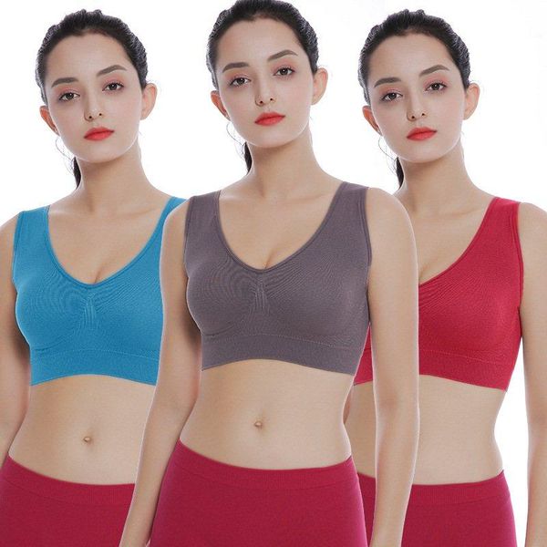 

bras 1/2 piece seamless bra push up large size s-xxxl wireless underwear comfortable active, Red;black