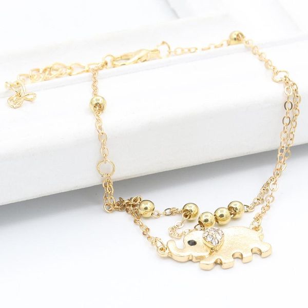 

anklets women anklet boho summer elephant ankle chain bracelet foot sandal barefoot beach accessories jewelry, Red;blue