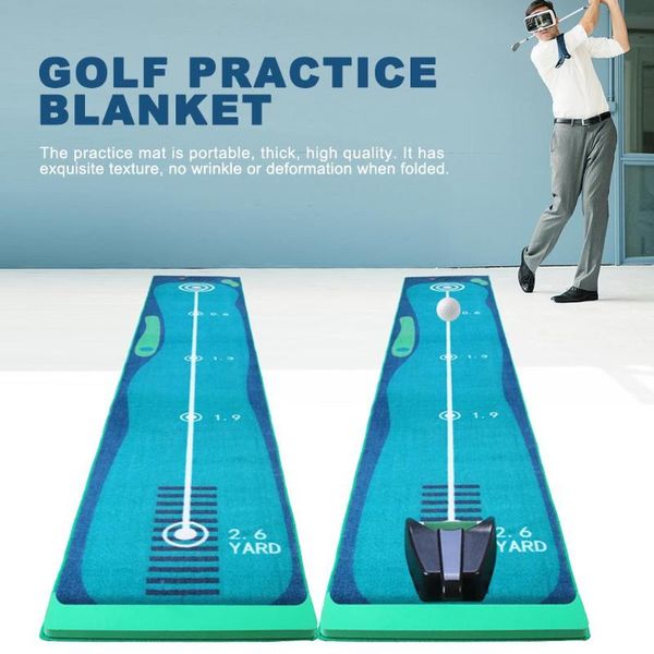 

golf training aids practice blanket portable putter mat floor carpet for home