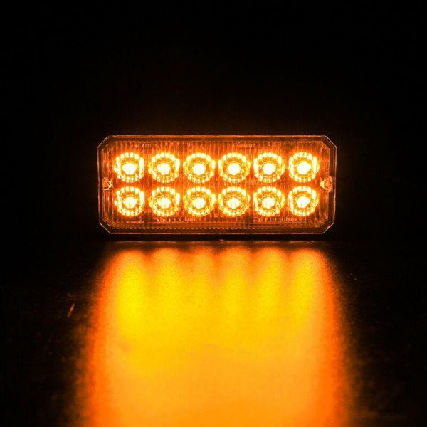 

emergency lights 12led car light hazard flash strobe bar 12v-24v dc 36w