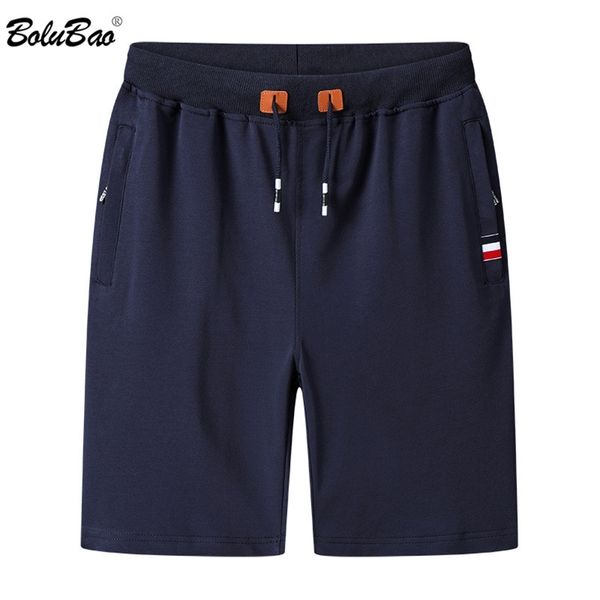 

bolubao summer casual shorts men brand solid color comfortable slim drawstring beach male 210713, White;black