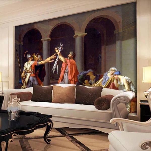

custom size 3d mural renaissance world famous painting myth story oil living room bedroom dining wallpaper wallpapers