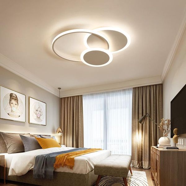 

ceiling lights nordic led light bedroom modern study lamp creative restaurant ac220v alloy body d42cm 52cm 32w 39w