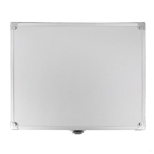 

watch boxes & cases ly 12 grid watches storage box aluminium plastic rectangle holder jewelry display case do99, Black;blue