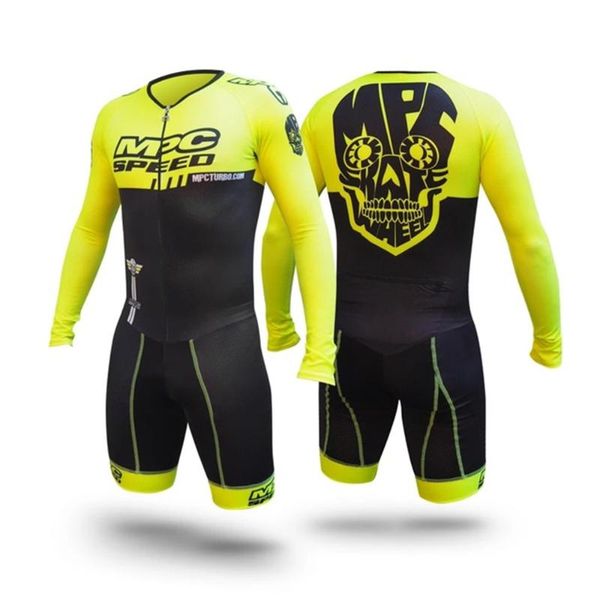

spring long-sleeved quick-drying tights riding men's triathlon full-body suit mountain bike clothes racing sets, Black;blue