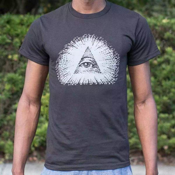 

eye of providence t-shirt | short sleeve graphic tee, White;black