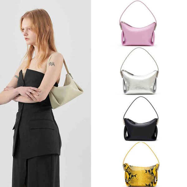 

net red korean version leather women's bag single shoulder portable small square cowhide bento public underarm lunch box