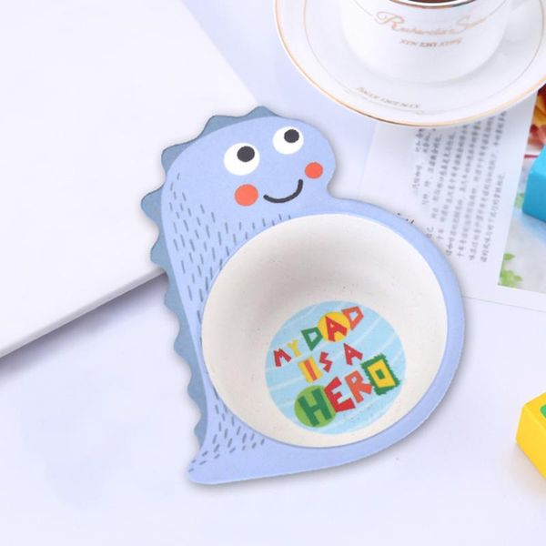 

bamboo fiber kids bowl creative cartoon feeding design children dish bowls