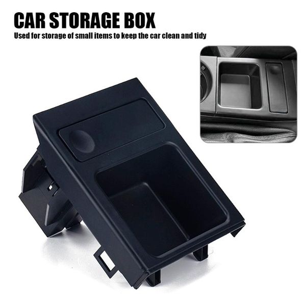 

car organizer coin side pocket console storage box cup holder auto front seat for e46 3series