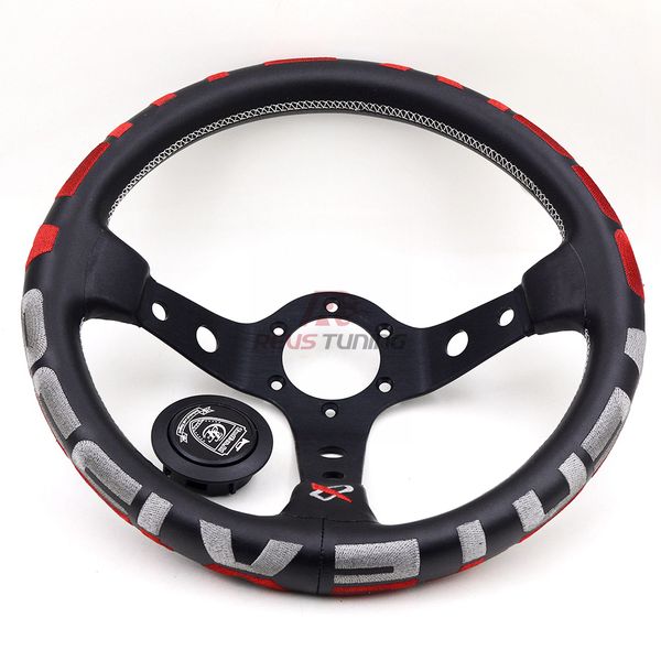 

330mm 13inch red new embroidery deep dish car racing rally 1996 vertex sport steering wheel
