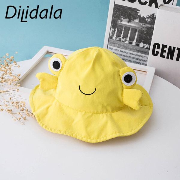

cloches dilidala spring summer cartoon children fisherman hat for girl sunscreen baby 2021 bucket kids