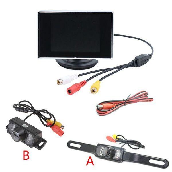 

car rear view cameras& parking sensors 2021 wireless backup camera system w/ night vision + 5\" tft lcd monitor