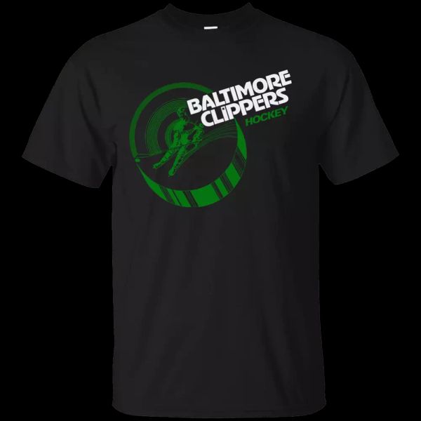 

Baltimore, Clippers, AHL, Retro, Hockey, Throwback, Logo, 1970's, T-shirt, White;black