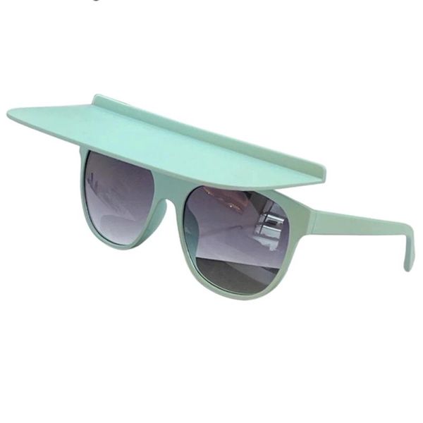 

sunglasses 07fashion shield visor flip up women men luxury oversized brand design round sun glasses female 2021, White;black
