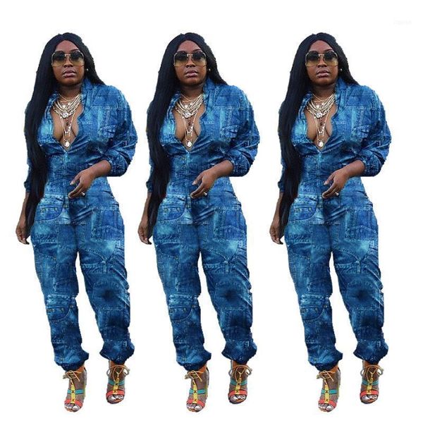 

stylish women denim long rompers strap ruffles wide leg pants ladies solid jeans bodysuit combinaison femme y0521, Black;white