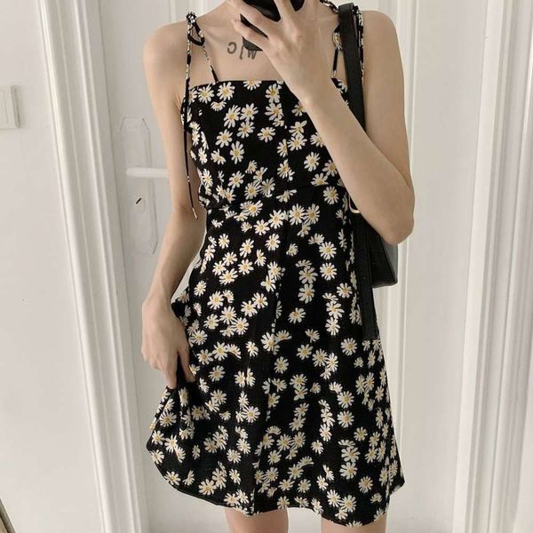 

casual dresses dress women clothes little daisy suspender for in spring and summer of laux, Black;gray