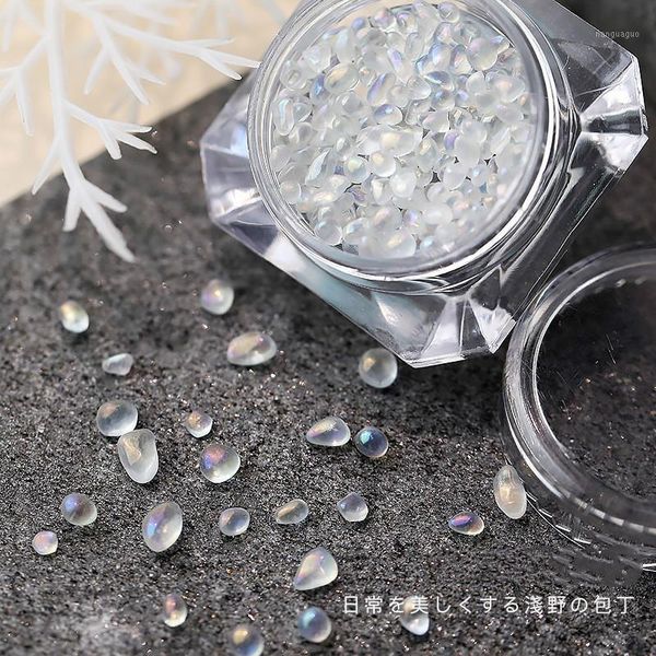 

japanese style manicure ornament irregular mirage aurora crystal stone size mixed stereo nail diamond jewelry art decorations1, Silver;gold