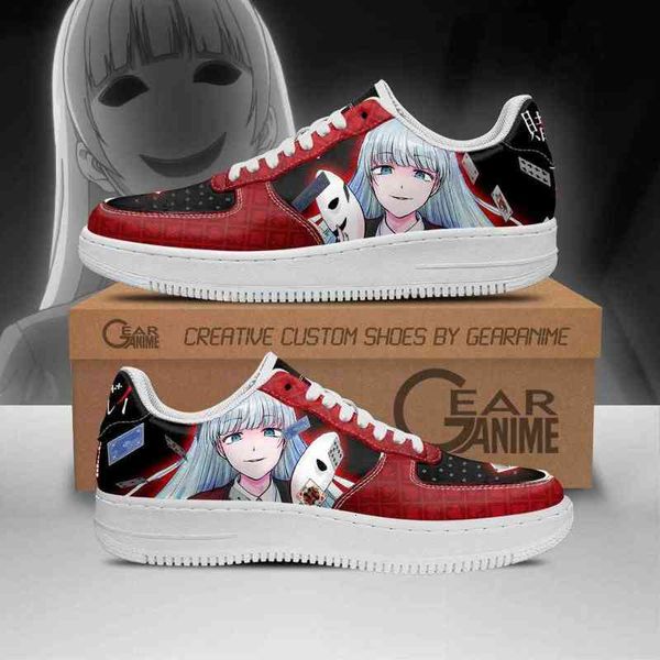 

diy anime shoes ririka momobami sneakers kakegurui casual running sport walking lightweight tennis
