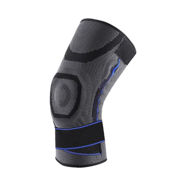 

elbow & knee pads bandage indoor and outdoor spring support silicone breathable knitted compression fitness exercise, Black;gray