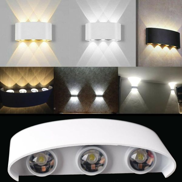

outdoor ip65 waterproof up down led wall lamp sconce walkway light decoration for home room stair corridor decor