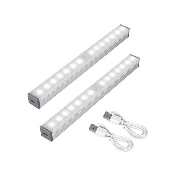 

cabinet light 21cm 30cm 14 leds long strip under magnetic closet lights motion sensor lamp for kitchen wardrobe