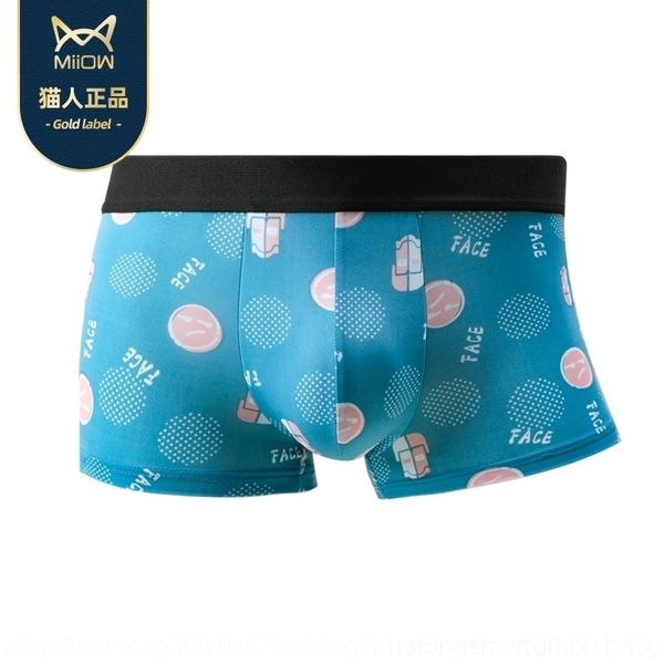 

1gij men's underwearunderwear ice women's panties silk seamless summer boxer youth breathable thin comfortable boxer underpant, Black;pink