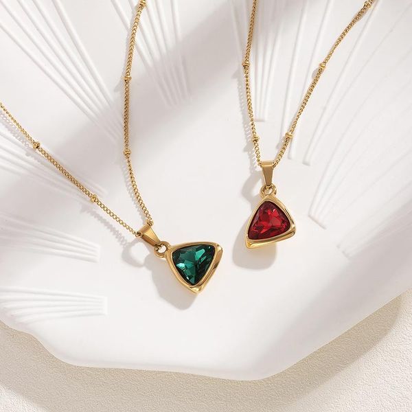 

chokers timeless wonder sweet zirconia geo chains choker necklace women titanium jewelry goth boho ins party kpop date gift mix emo 3632, Golden;silver
