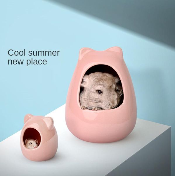 

small animal supplies ceramic hamster house golden bear totoro chipmunk ice cold nest animals summer cooling