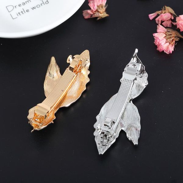 

hair clips & barrettes vintage leaves irregular one font metal hairpins 1pc jewelry hairwear accessory clip ornaments party, Golden;silver
